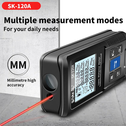 Snakol Laser Distance Meter - Digital Rangefinder with 40m to 120m Options, Accurate Distance Measuring Tape and Ruler