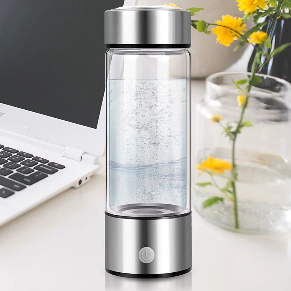 Rechargeable Hydrogen Water Generator: Portable Alkaline Ionizer for Super Antioxidant-Rich Hydration!