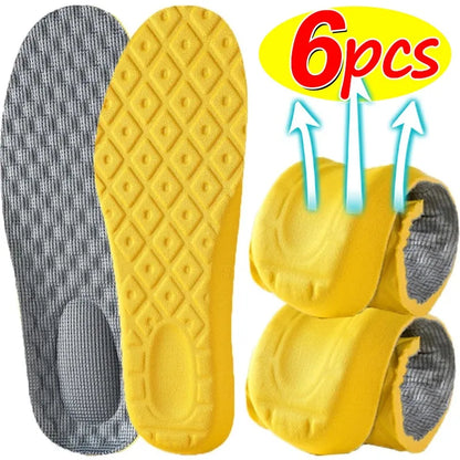 Step Up Your Comfort: Soft Latex Memory Foam Insole - Unisex Sport Running Foot Support Pad - Orthopedic Feet Care Insert with Massage Elastic Cushion