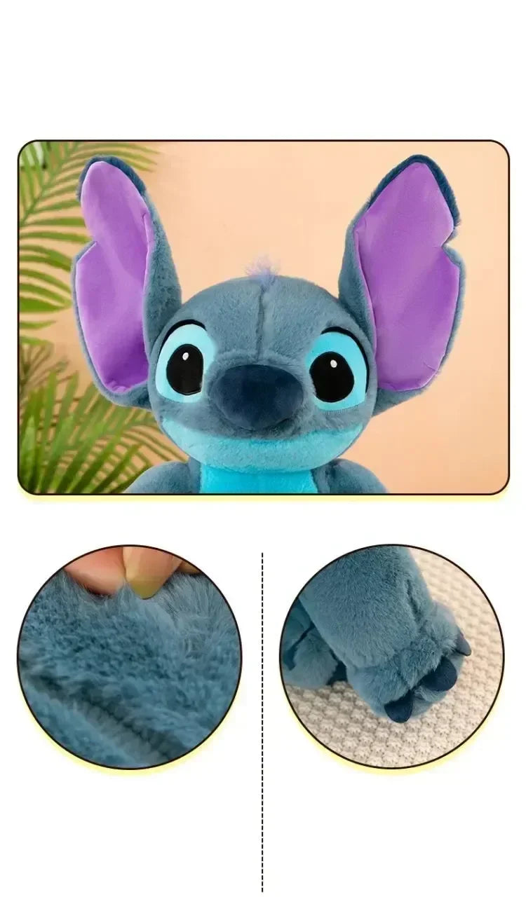 Disney Lilo and Stitch Giant Plush Doll - 30cm to 80cm Cartoon Animal Stuffed Toy, Soft Couple Sleeping Pillow, Ideal Gift