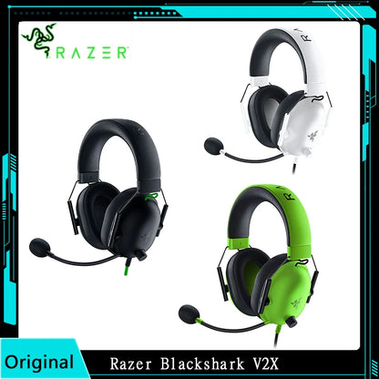 Razer BlackShark V2 X Wired Esports Headset: 7.1 Surround Sound, Advanced Noise Cancellation and Hyperclear Cardioid Mic