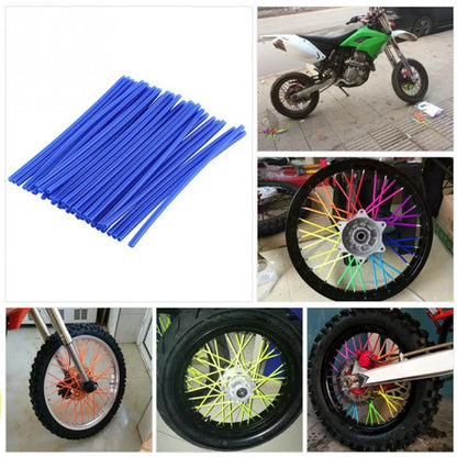 36pcs Motorcycle Wheel Rim Spoke Wrap Kit: Skin Cover 6.7 inch - For MX Motocross Dirt Pit Bike Enduro Supermoto Honda Suzuki