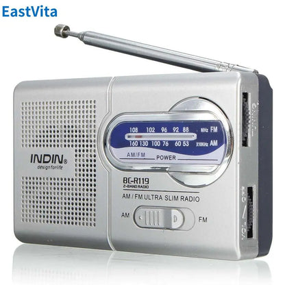 BC-R119 Battery Operated Portable Radio: Best Reception for Emergency, Hurricane, Running, Walking & Home Use - AM/FM Radio