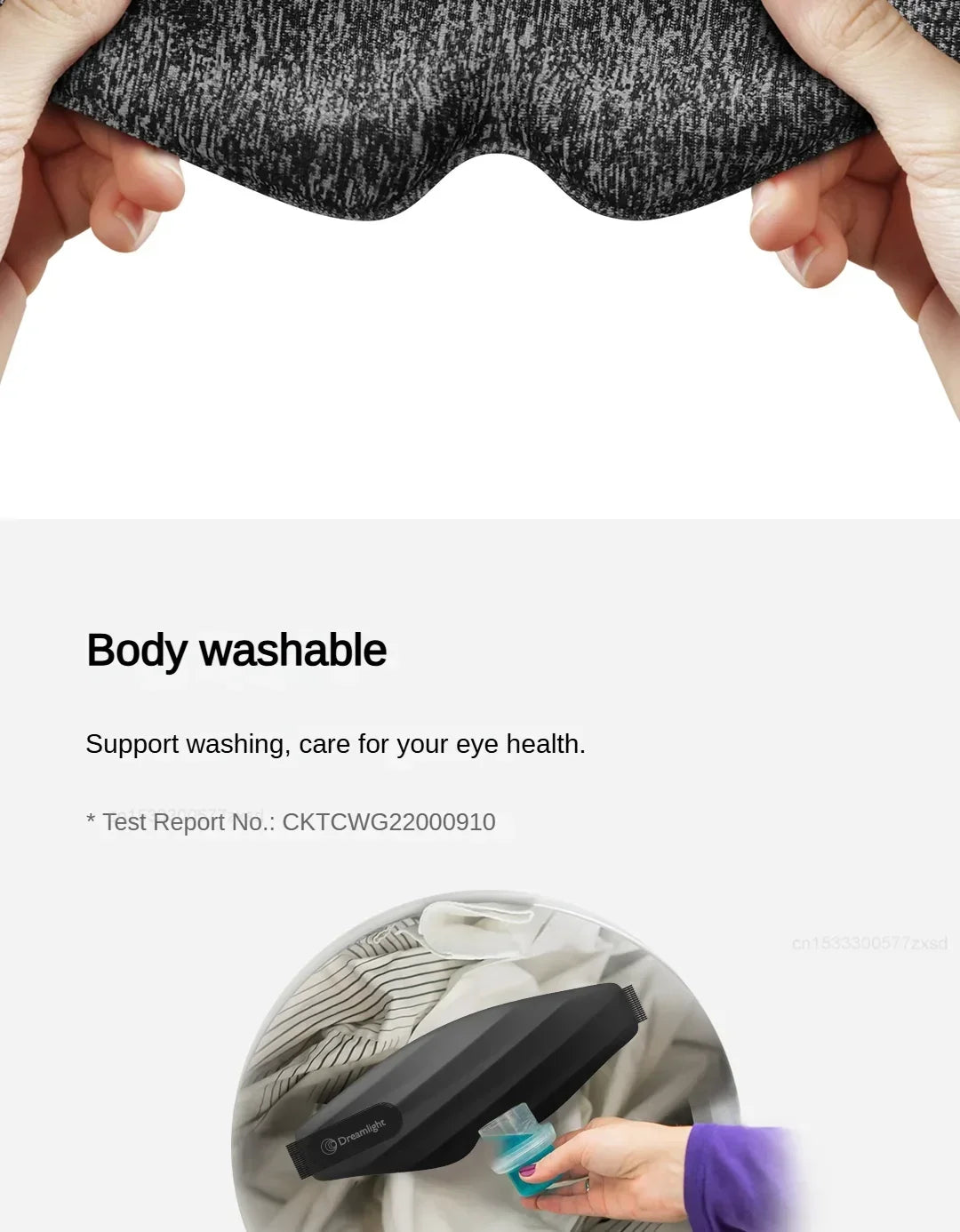 Xiaomi Dreamlight 3S 3D Eye Mask - Portable Sleep Aid for Men and Women, Light Blocking Eye Mask for Better Sleep