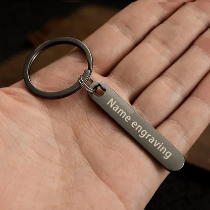 Customized Keychain with Personalized Name and Phone Number - Perfect Gift for Boyfriend, Car Keyring Accessory