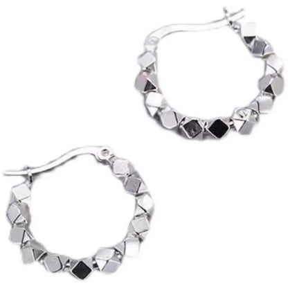 925 Sterling Silver Hoop Earrings – Simple, Exquisite Temperament Design, Perfect Sexy Jewelry Gift