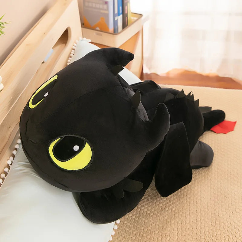 MINISO Little Flying Dragon Plush Toy - Toothless Doll Pillow, Party Model, Ideal Birthday Gift for Girls