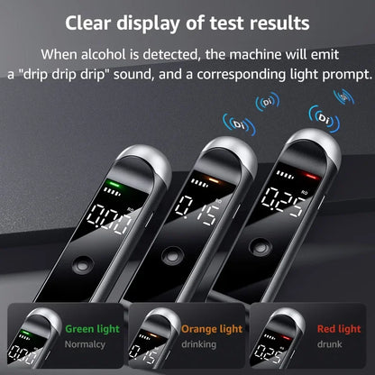 Professional Automatic Alcohol Tester: Rechargeable Breathalyzer for Accurate Alcohol Testing