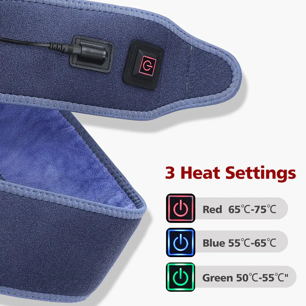 Hailicare Heating Pad Wrap: 3 Heating Settings Wristband Brace for Warm Pain Relief - Ankle Support Protector Bandage