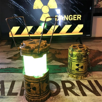 Mini Handheld Nuclear Reactor Lantern Toy - Doomsday Simulation Illuminator Gift with Push Reaction Feature