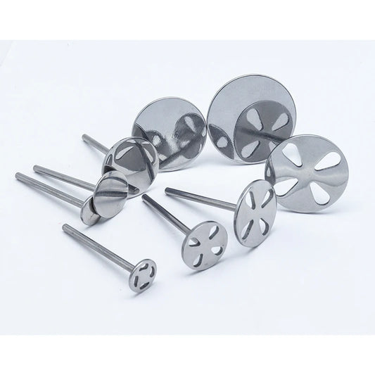 Stainless Steel Sanding Paper Discs for Nail Drills – Round Metal Disk Accessories in Sizes 10mm to 35mm