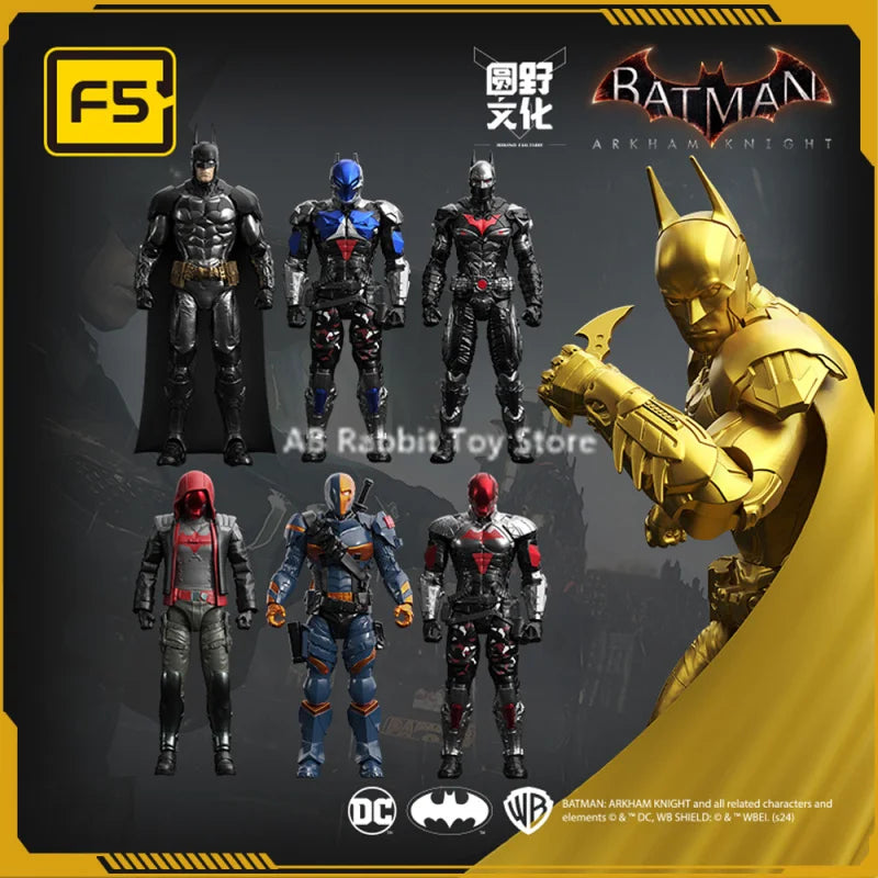 F5 ROUNDD CULTURE Batman: Arkham Knight Deathstroke and Red Hood Anime Figure – Blind Box, Assemble Movable Model Toy for Collection and Gifts