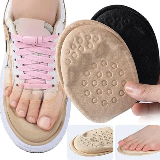 Half Insoles for Shoes - Forefoot Cushions and Non-Slip Sole Inserts, Size Reducer and Pain Relief for High Heels