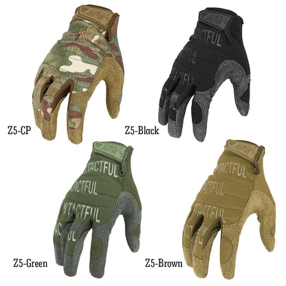 Outdoor Tactical Gloves - Touch Screen Compatible, Full Finger Anti-Skid Mittens for Training, Climbing, Shooting, Hunting, Riding and Cycling