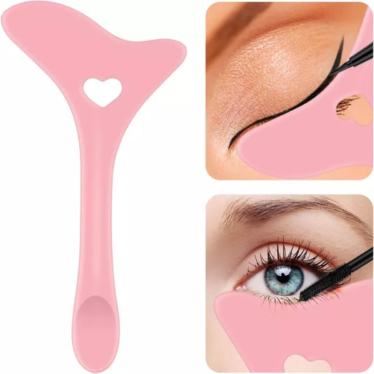 Multi-Functional Eyeliner Stencil Wing Tips - Silicone Makeup Aid for Mascara, Lipstick, and Eyeliner - Reusable Makeup Tools for Precision