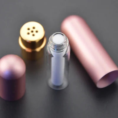 5ml Colored Aluminum Nasal Inhaler - High-Quality Aromatherapy Metal Inhaler with White Cotton Wicks for Essential Oils