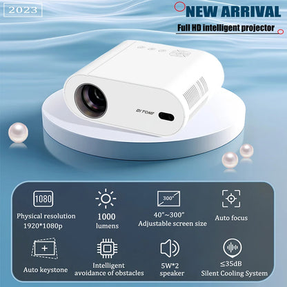 DITONG 4K WiFi 6 Bluetooth Projector | Auto Keystone & Focus | Home Theatre FHD Native 1080P | Outdoor Movie Experience