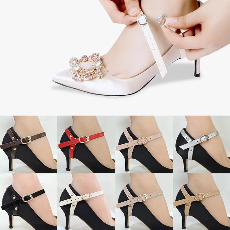 Adjustable Ankle Shoes Belt Bundle Shoelace - Anti-Skid Straps for Women's High Heels - Secure and Fashionable Shoe Accessories