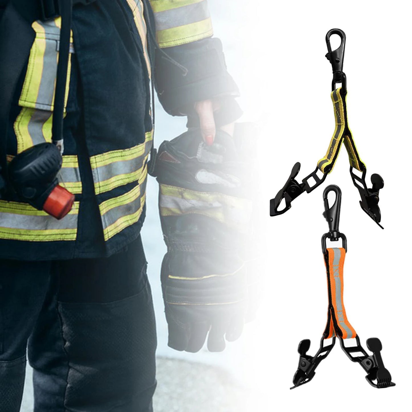 Durable Firefighter Glove Strap: Nylon Turnout Gear Holder for Cold Weather Gloves