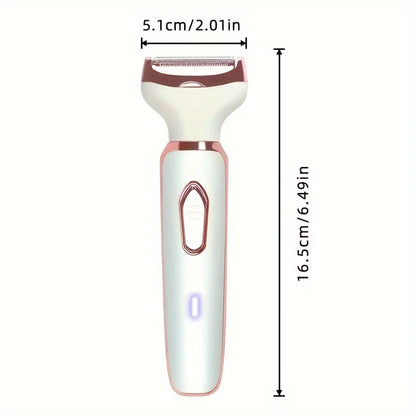 4 in 1 Electric Lady Shaver - Painless Body Hair Removal Epilator, Cordless Trimmer Razor, Perfect Gift for Women