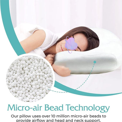 All-Round Sleep Pillow - Egg Sleeper Memory Foam Orthopedic Neck Pillow for Pain Relief - 3D Micro Airball Deep Sleep Support