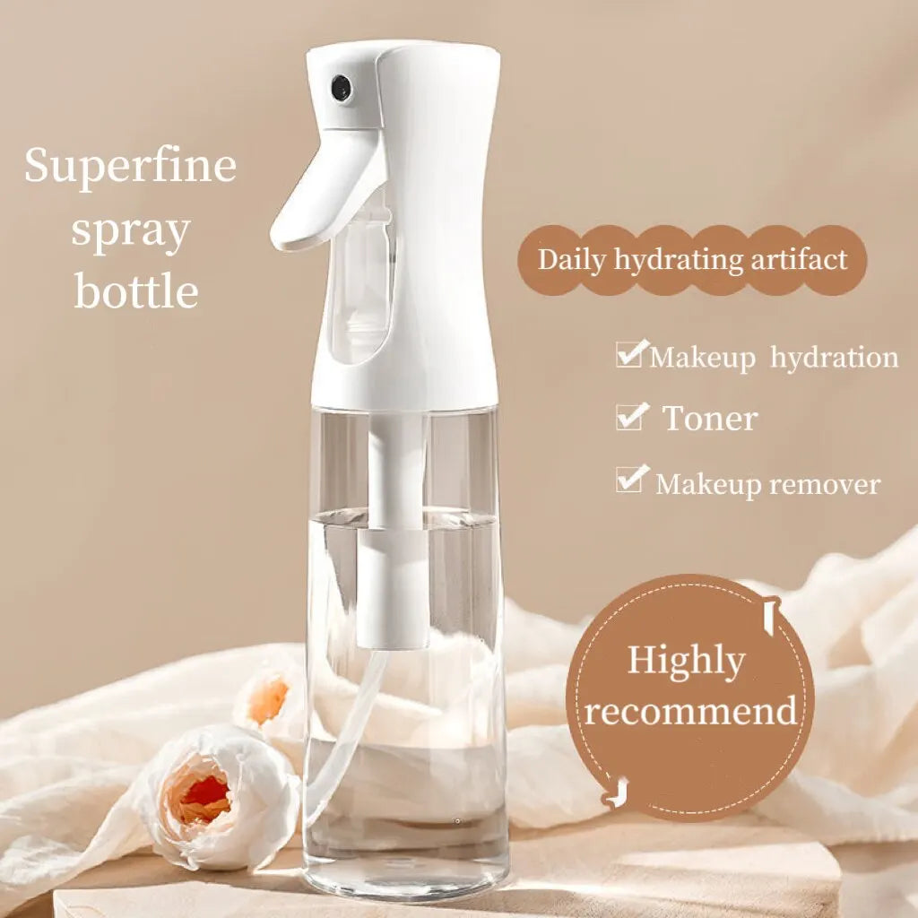 Continuous High-Pressure Spray Bottle: Ultra-Fine Atomized Hair Spray & Disinfection Sprayer for Toner, Emulsion, and Essence - Press-Activated