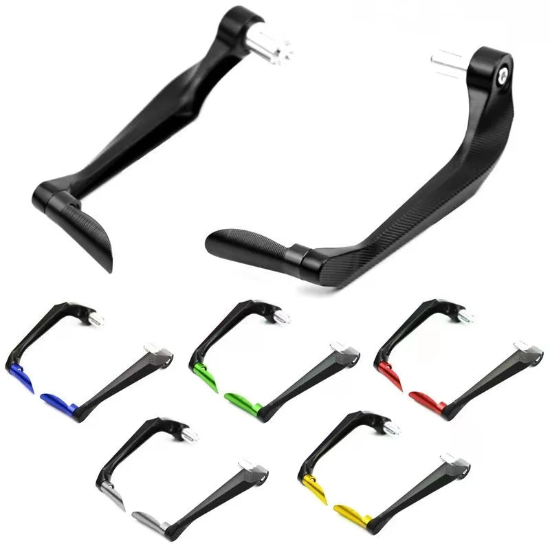 Universal 7/8" Handlebar Protectors - 3D Engraving for Motorcycle, Scooter, and Mountain Bikes - CNC Aluminium Brake Lever Guard for Enhanced Safety