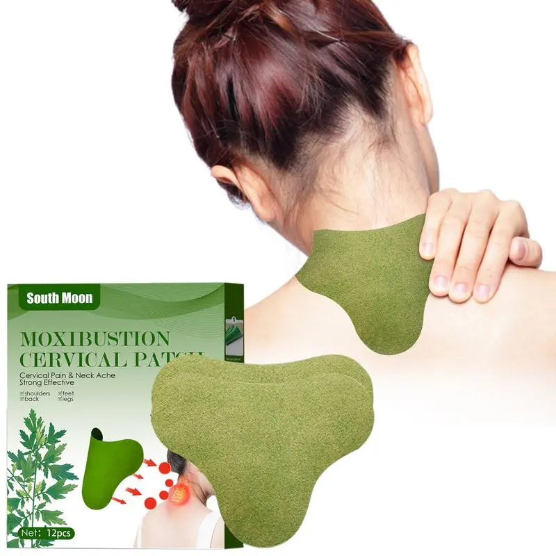 Neck Moxibustion Patch | Mugwort Heat Patches for Neck, Shoulder, Back, Waist, and Hand