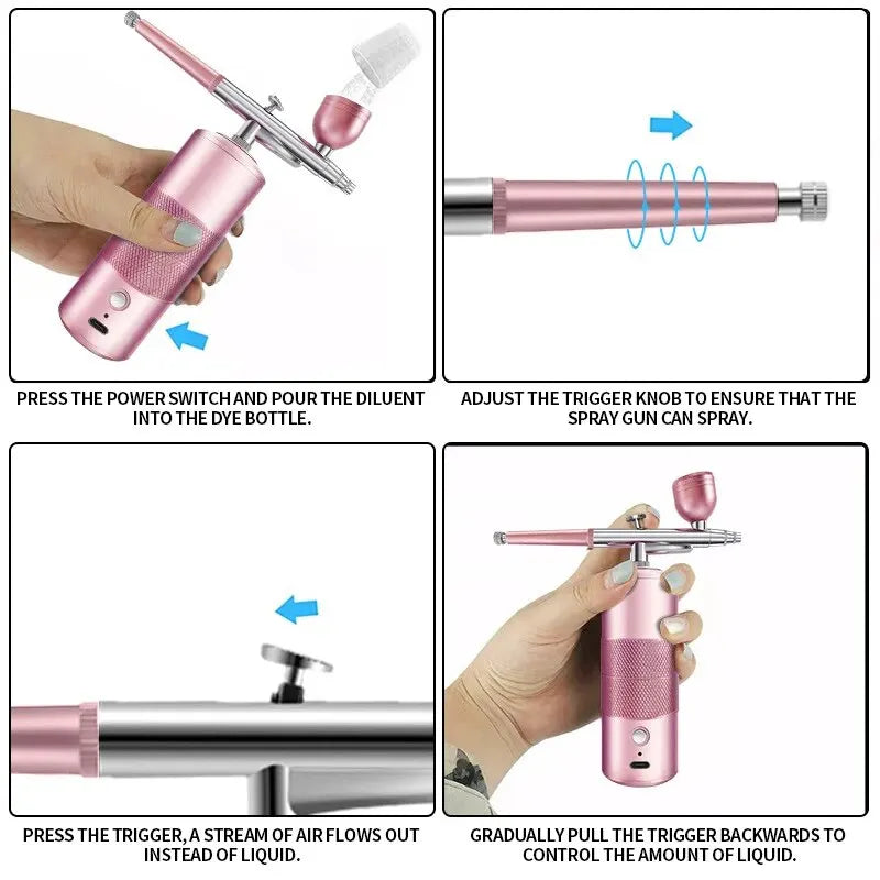 Professional Disinfectant Fogger Machine | Sanitizer Sprayer | Electrostatic ULV Atomizer | Cordless Handheld Nano Steam Gun