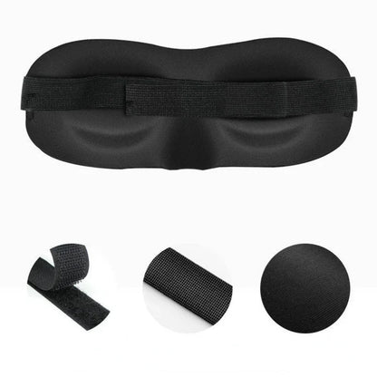 3D Sleeping Mask Eyepatch – Soft Padded Light Blocker for Rest and Relaxation – Comfortable Blindfold Shade