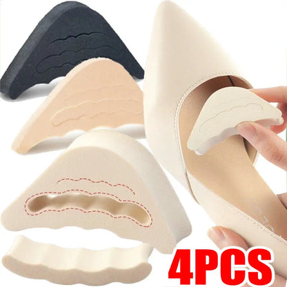 4PCS Women's High Heel Toe Plug Inserts | Shoe Front Filler Cushion for Pain Relief | Forefoot Pad Half Feet Insoles