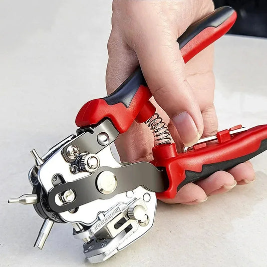 DIY Eyelet Puncher Tool for Watchbands & Leathercraft - New Design Household Leather Belt Hole Punch Plier