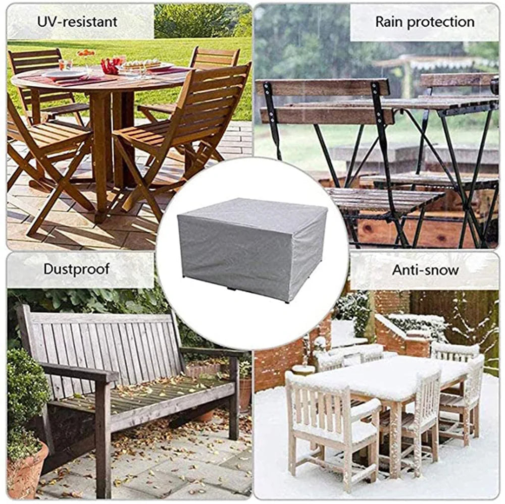 Customizable Outdoor Garden Furniture Cover - Waterproof Dust Cover for Patio Chairs, 130 Size