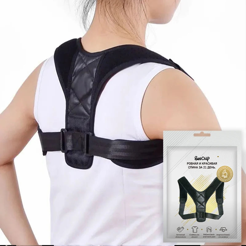 Back Posture Correction Belt – Unisex Hunchback Prevention and Sitting Posture Support – Breathable Body Shaping