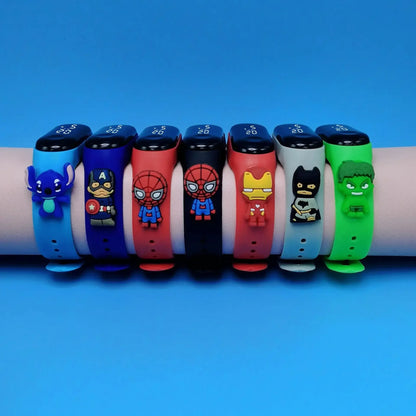 Marvel Children's Watch – Cartoon Fashion Electronic Digital LED Display, Waterproof Holiday Gift for Kids