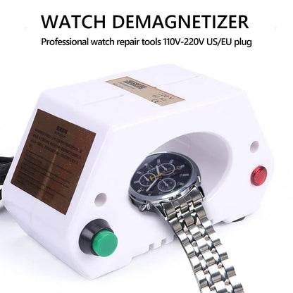 Professional Watch Demagnetizer Degausser | Mechanical Quartz Repair Tool | 110V-220V | EU US Plug | Watchmaker Instrument