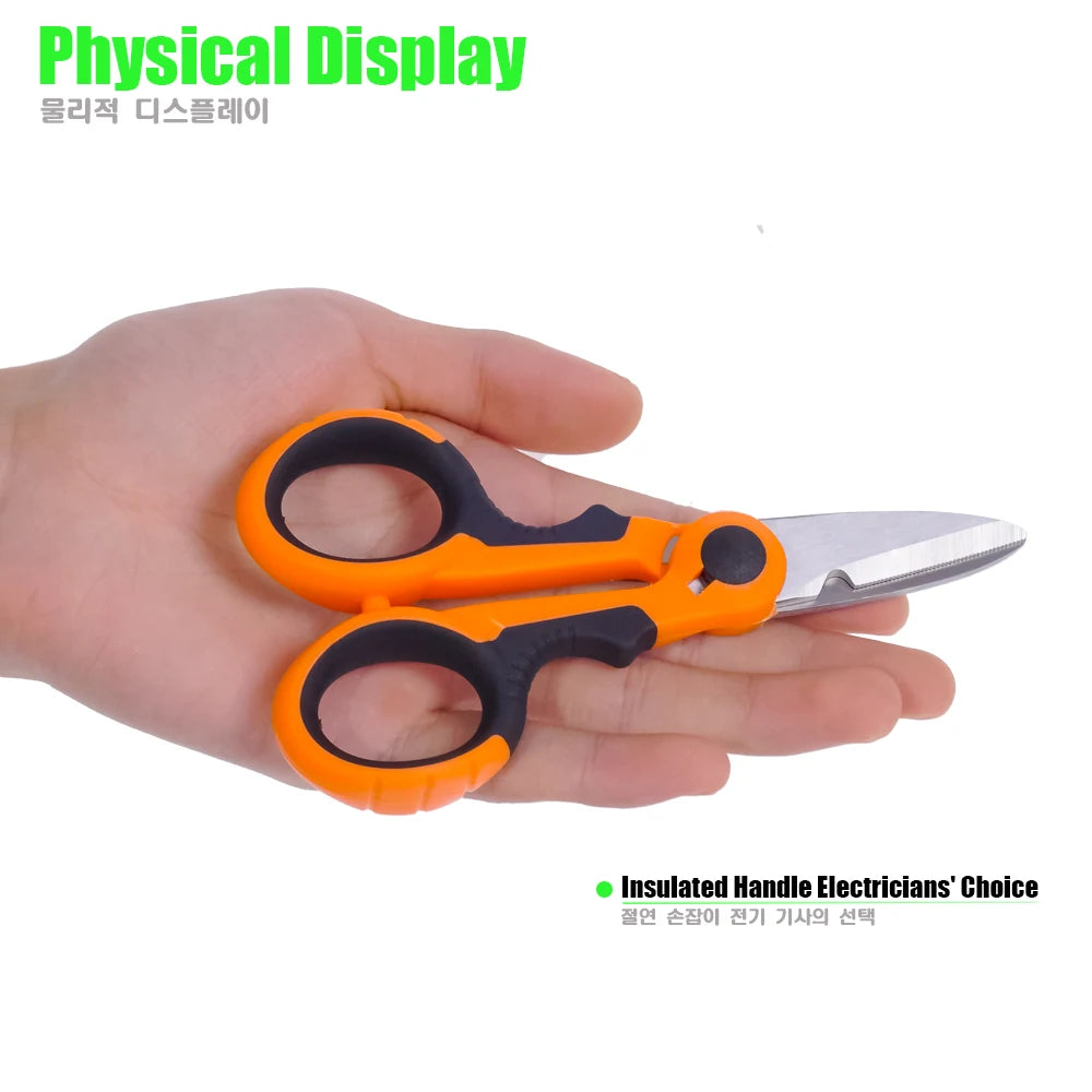 420 Stainless Steel Fishing Scissors: Portable Electrician Scissor Pliers for PE Braid Line Cutting - Carp Fishing Tool Accessories