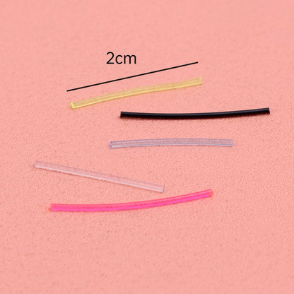 Invisible Plastic Soft Stud Earrings: Hypoallergenic Transparent Earring Piercing Retainer - Simple Ear Studs Pins Jewelry