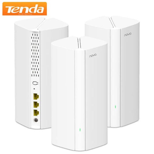 Tenda AX3000 WiFi6 Mesh System EM/MX12 - Wireless Router & Range Extender for Up to 7000 sq.ft. Wi-Fi 6 Mesh