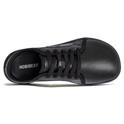 HOBIBEAR Men's Minimalist Wide Toe Shoes: Barefoot Zero Drop Leather Sneakers - Lightweight Casual Fashion Walking Shoes