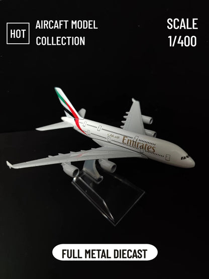 Emirates Airlines Diecast Airplane Model 1:400 - Metal A380 & B777 Aircraft Replica, Aviation Miniature for Home Decor and Toy for Boys