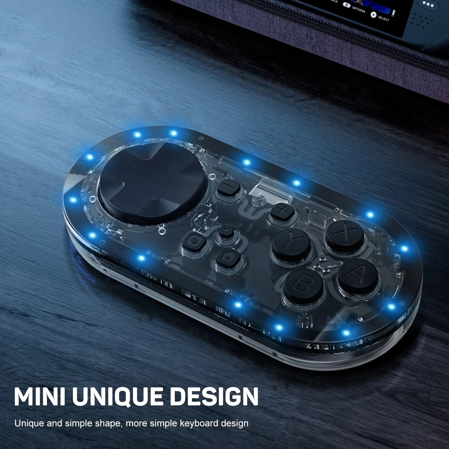 LinYuvo Meteor Light Keychain Controller – Mini Wireless Gamepad for Switch, Lite, OLED, Windows, Android & MacOS with LED Lights