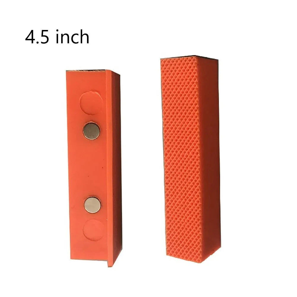 High-Quality Magnetic Jaw Pads - Durable Rubber Bench Vice Pad, 2 Pcs, 4.5/6 Inch Accessories, Brand New Hot Sale