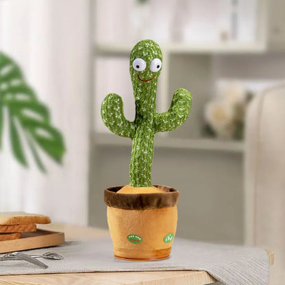 Dancing Cactus Repeat Talking Toy: Interactive Plush with Singing & Recording Features