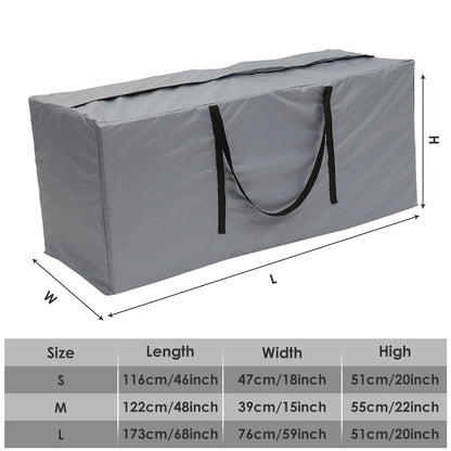 Large Capacity Cushion Storage Bag - Waterproof, Dustproof Furniture Protector for Outdoor Garden and Christmas Tree Organizer