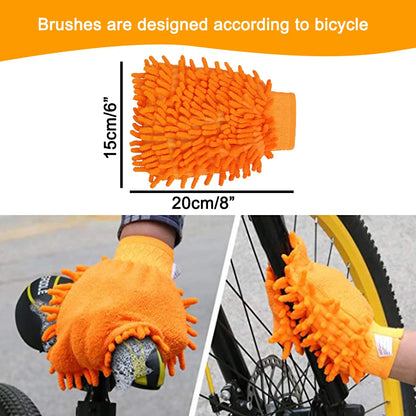 Bicycle Chain Cleaner Brush Wash Tool Set: MTB & Road Bike Gear Grunge Brush for Chain Protection & Maintenance