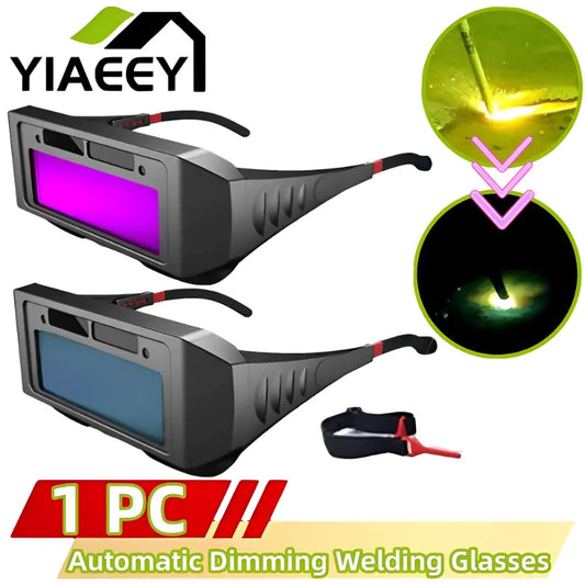 Automatic Dimming Welding Glasses | Solar Goggles for Argon Arc Welding, Anti-Glare Tools for Welders