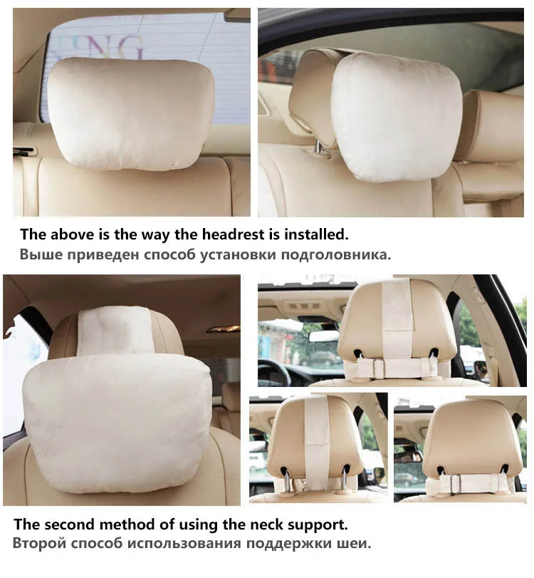 Top Quality Car Headrest Neck Support: Soft Universal Adjustable Seat Pillow - Maybach Design S Class Neck Rest Cushion