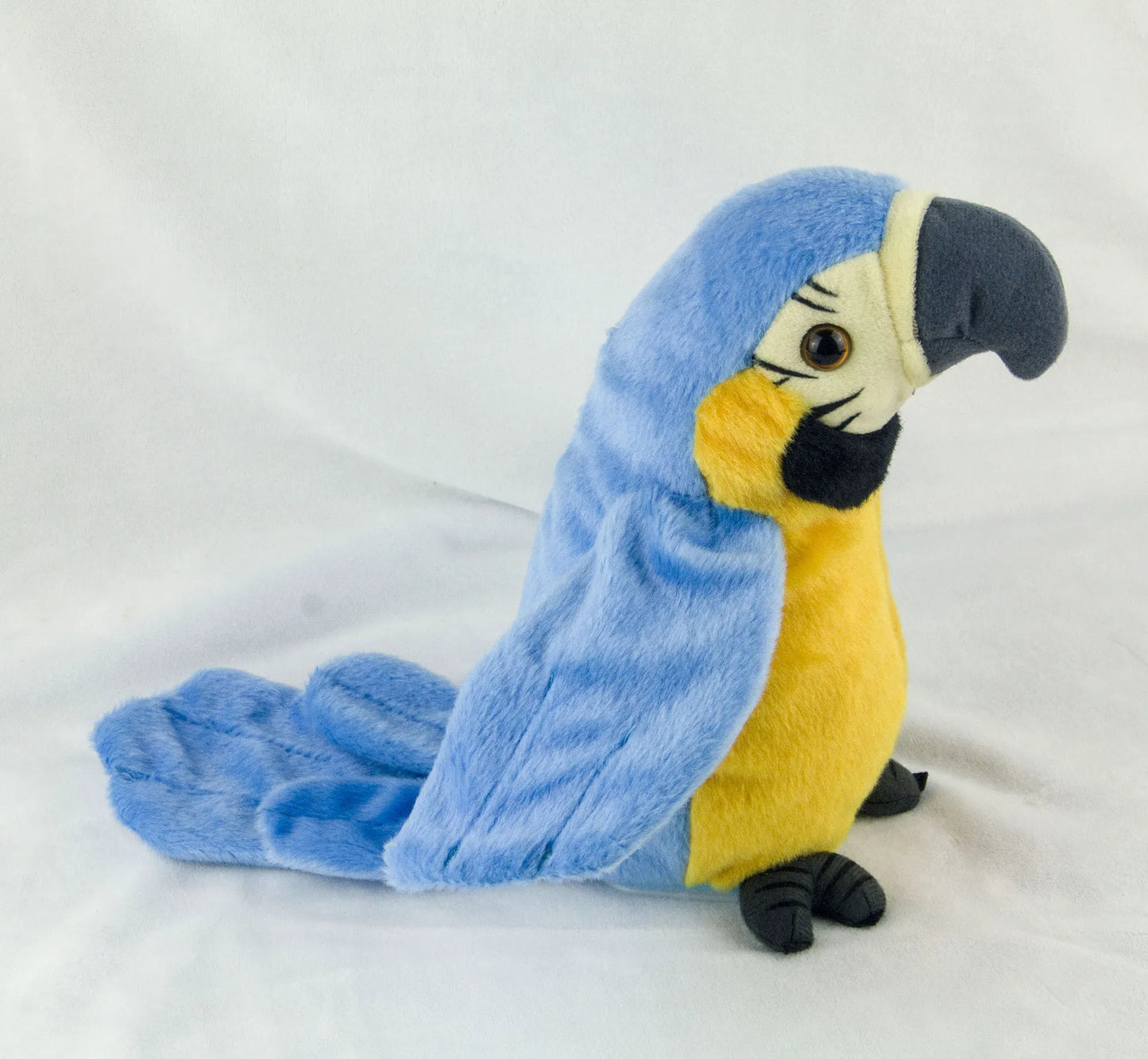 Talking Macaw Parrot Plush Toy - Electronic Animated Bird that Repeats What You Say - Interactive Stuffed Animal