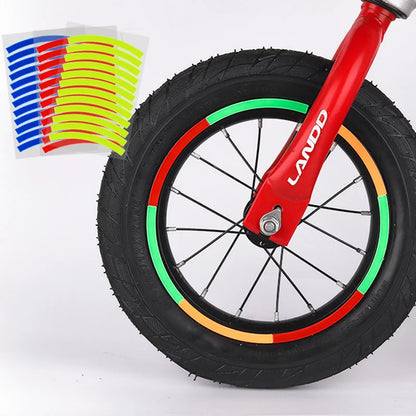 Reflective Tire Sticker: Safety Sticker for Kids Balance Bike - Enhance Visibility with Wheel Decal Bike Accessories